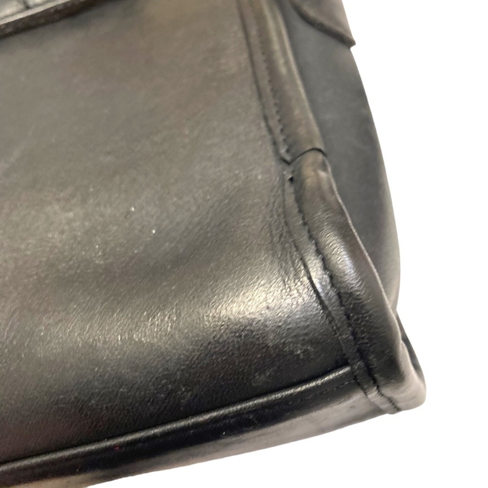 Coach 9870 black leather court bag made in Costa Rica black - Picture 6 of 16